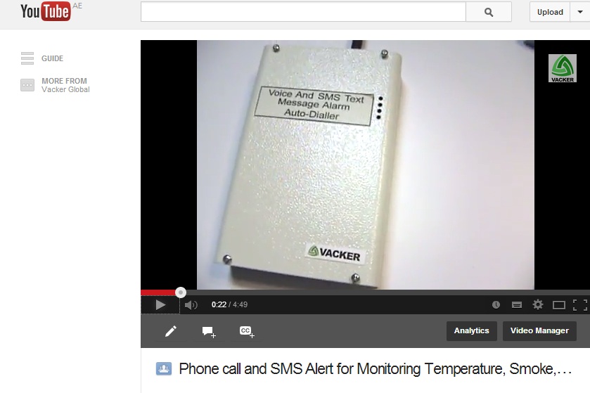 Phone Call/SMS alert for Monitoring Temperature, Smoke,Fire, Water leakage etc.