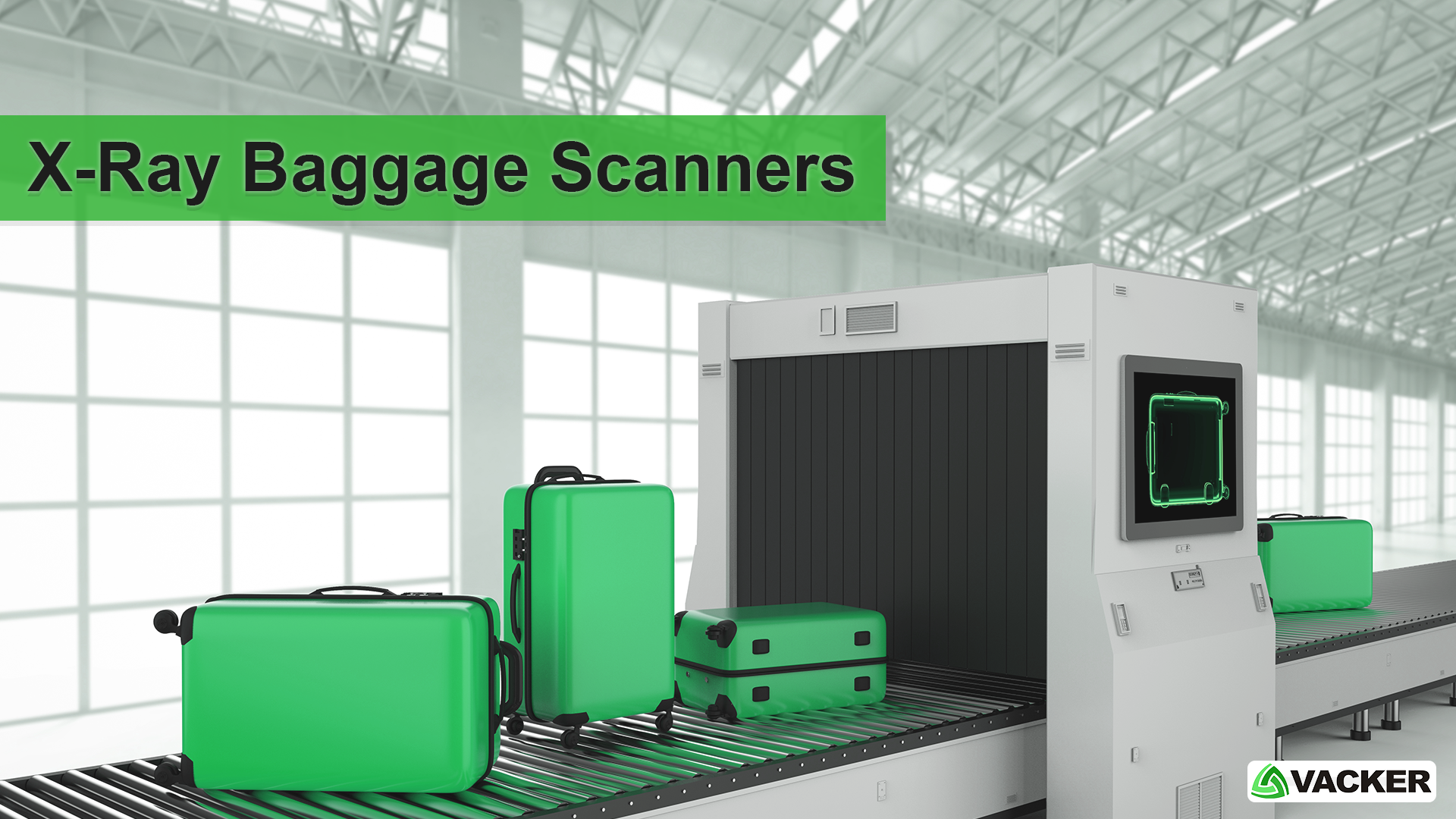 Analogic ConneCT Baggage Scanner with Monitor 3D model | CGTrader
