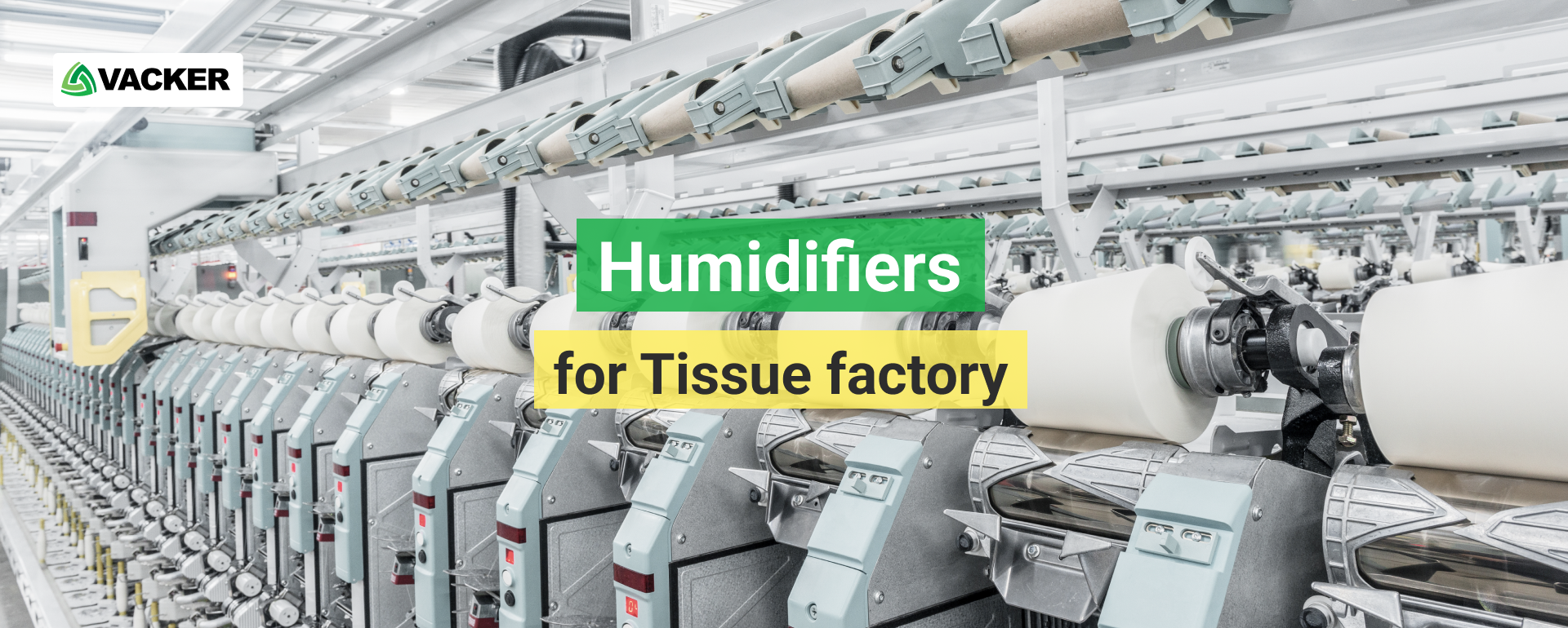 ٹشو فیکٹری کے لئے Humidifiers
